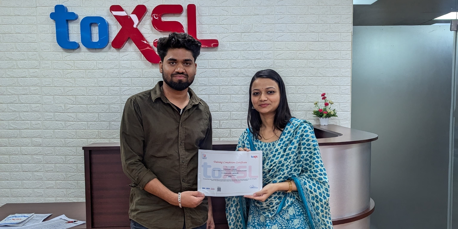 Congratulations on Completing 3 Months  Full Stack Development Training!